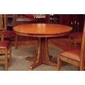 Mission Solid Oak Small Round Dining Table