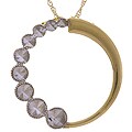 14k Two-tone Gold Journey Circle Necklace