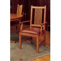 Mission Solid Oak Small Arm Chair (Set of 2)