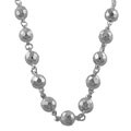 Sterling Silver Sparkling Disco Ball Necklace
