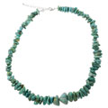 Sterling Silver and Turquoise Graduated Size Necklace