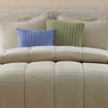 Sage and Periwinkle Cable Knit Pillow Pair