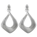 Sterling Silver Electroform Pear Drop Earrings