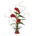 Ginger Torch with Red Stones Liquid Illusion Floral Arrangement