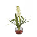 Liquid Illusion Hyacinth with Red Stones
