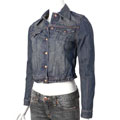 Lucky Brand Jeans Junior's Denim Dark Wash Jacket