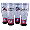 New England Patriots Crystal Pilsner Glasses (Set of 4)