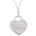Sterling Silver Heart Necklace with Freshwater Pearl