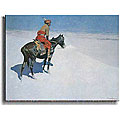 The Scout by Frederic Remington Stretched Canvas
