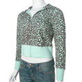 Love Lola Leopard Print Mint Hoodie