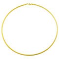 14k Yellow Gold Diamond-cut Round Necklace