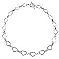 14k Gold Open Heart Necklace