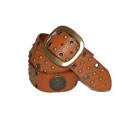 Linea Pelle Women's Embellished Leather Belt