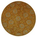 Red Medallions Rug (4' Round)