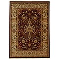 Tabriz Red and Ivory Wool Rug (5'3 x 7'7)