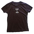Me Time Martini Me Brown Ladies Crewneck Tee Shirt