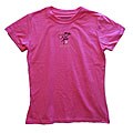 Me Time Coffee Talk Hot Pink Ladies Crewneck Tee