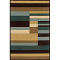 Contemporary Lines Wool Rug (7'7 x 10'10)