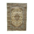 Iranian Kashan Hand-knotted Ivory Rug (6'6 x 9'6)