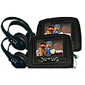 Paired Black 7-inch Headrest DVD Players