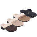 Bearpaw Suede Clogs w/ Sheepskin Lining