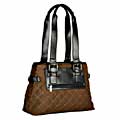 Sydney Love Quilted Brown Twill Tote