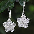 'Wild Roses' Silver Earrings (Indonesia)