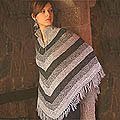 'Silver Clouds' Alpaca Wool Cloak (Peru)