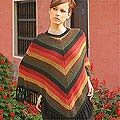 'Royal Life' Alpaca Wool Poncho (Peru)