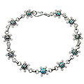 'Sea Turtles' Turquoise Anklet (Indonesia)