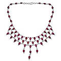 'Drops of Wine' Garnet Necklace (India)