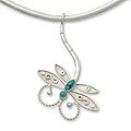 'Summer Dragonfly' Turquoise Choker (Indonesia)