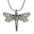 'Dragonfly Summer' Goldplated Amethyst Necklace (Indonesia)