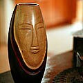 'Peaceful Meditation' Wood Vase (Thailand)