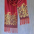 'Magical World' Silk and Cotton Shawl (Thailand)