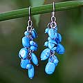 Turquoise 'Blue Clouds' Earrings (Thailand)