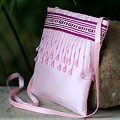 'Pink Lahu Sky' Silk Shoulder Bag (Thailand)