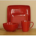 Cuisinart 16-piece Red Square Dinnerware Set