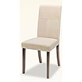Tan Microfiber Parson's Chairs (Set of 2)