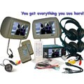 DVD Player with Headrests (2 Beige units)