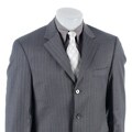 Andrew Fezza Men's Grey Three-button Suit