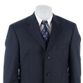 Andrew Fezza Men's Navy Pinstripe 3-Button Suit