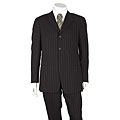 Armani Collezioni Men's Black Stripe 3-button Suit