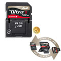 SanDisk 512MB Ultra II SD Card Plus USB w/ Free Case