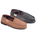Bearpaw Men's Deerskin Slippers with Wool Lining