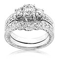 14k White Gold 1ct Round Brilliant Diamond Ring