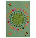 Hand-tufted Flower Kids' Rug (4' x 6')