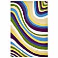 Hand-tufted Color Wave Kids' Rug (3' x 5')