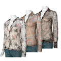 Vertigo by Adi Sheer Silk Button-down Top