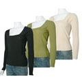 Bisou Jeans Luxury Square-neck Junior Fit Ribbed Top